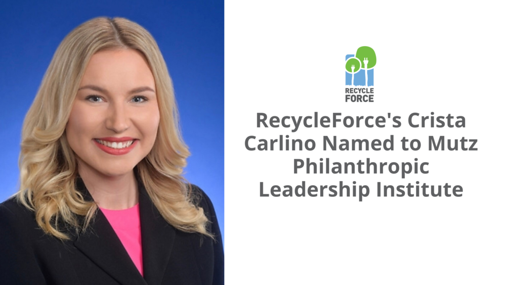 Recycleforce Director Of Development And Communications Crista Carlino Named To Mutz 