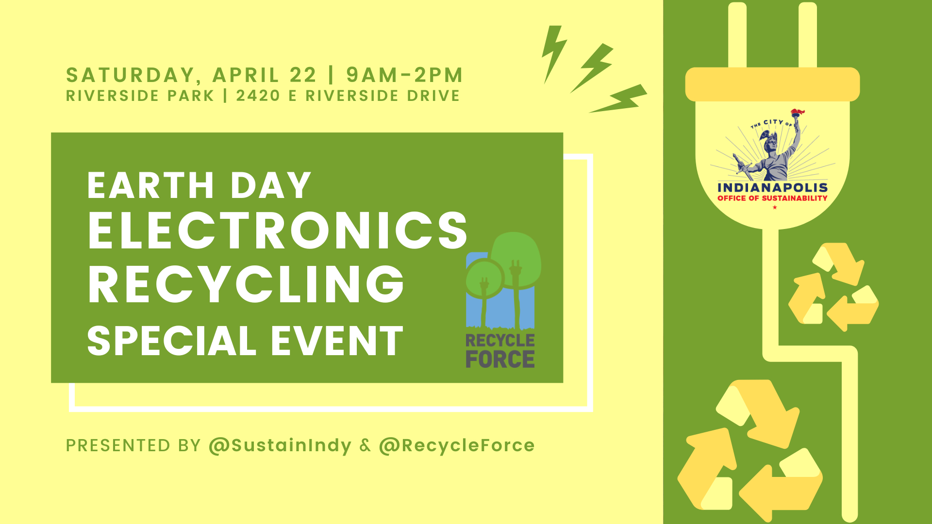 City Partners with RecycleForce for Earth Day Electronics Recycling